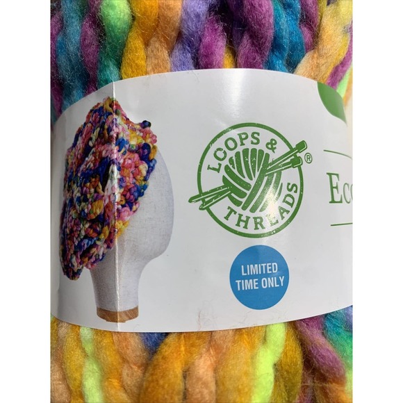 Loops & Threads Yarn Eco Tie Dye "Catch Some Rays" - 5.2 oz - Lot of 2 - Picture 6 of 6